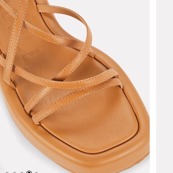 LOEFFLER RANDALL Beau Platform Wrap Tie-Up Sandals in Nude ANTHROPOLOGIE - Picture 3 of 11